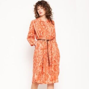 MATTA NY Bheeti Nalini Dress Breezy Voile HTF Umber on Peach S NWT Resort 2020